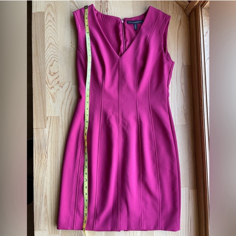White House Black Market Magenta Sheath Dress